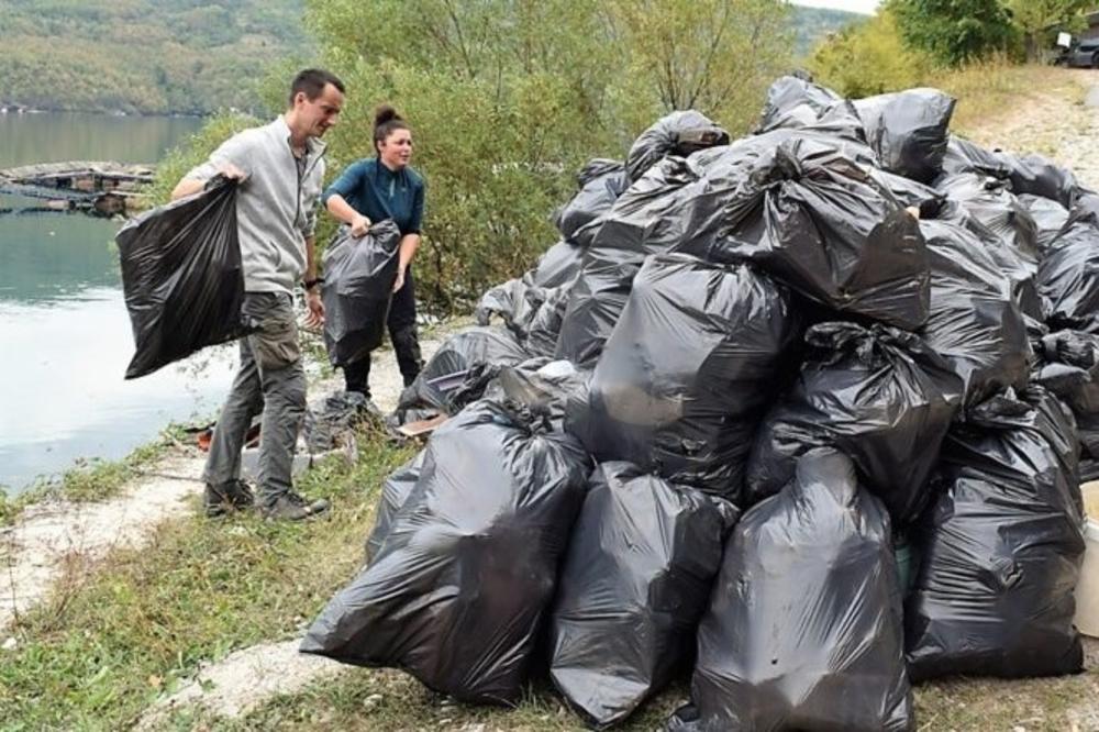 AKCIJA ČIŠĆENJA NACIONALNOG PARKA TARA: Iz Perućca izvučeno 350 vreća otpada