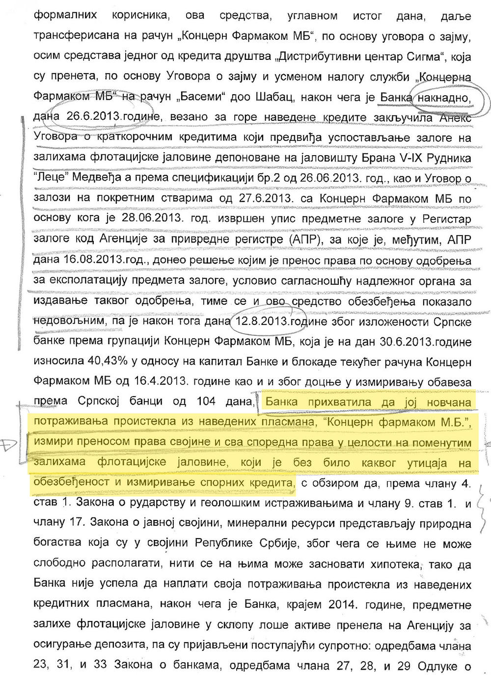 Crno na belo... Dokument koji  dokazuje sumnjivo Bogićevićevo  poslovanje