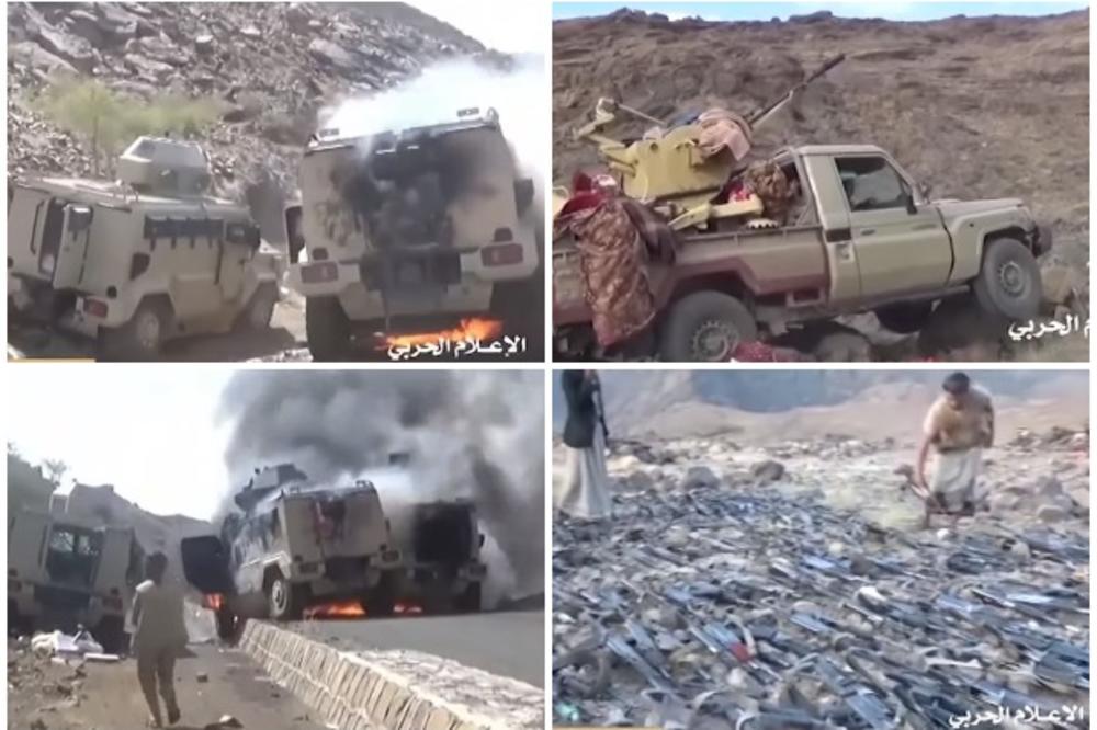 NEVIĐEN MASAKR VOJSKE SAUDIJSKOG PRINCA: Pobunjeni Huti objavili jezive snimke uništenja snaga Rijada posle višemesečne ofanzive BOŽIJA POMOĆ (VIDEO)