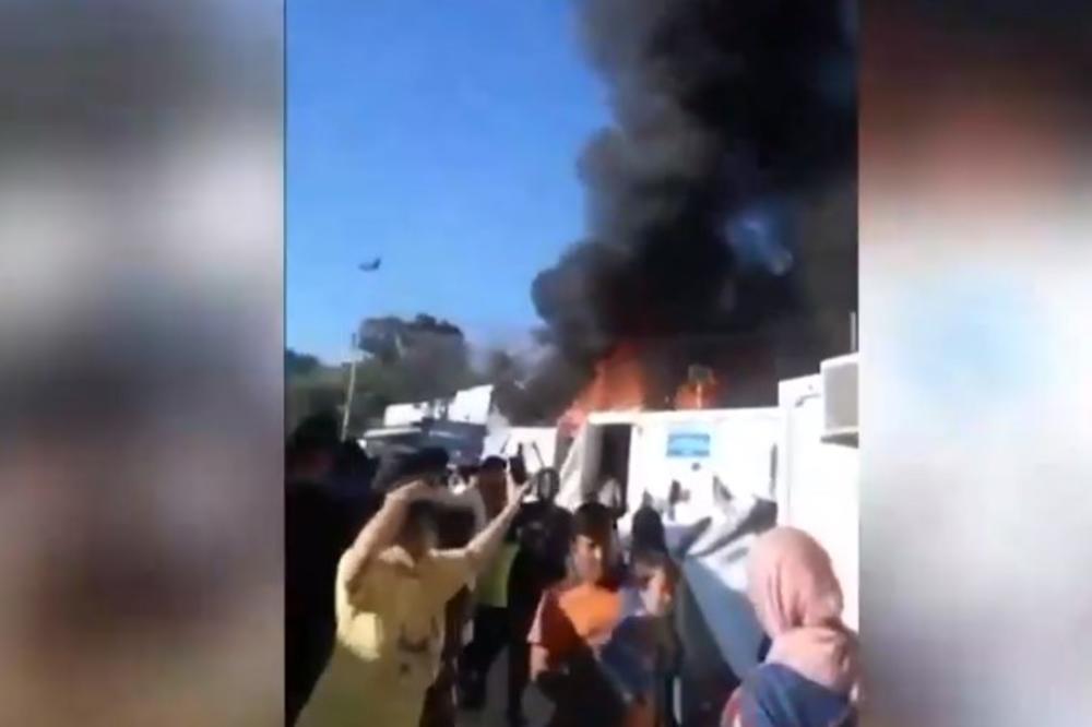 VATRENI HOROR NA LEZBOSU: Migranti u znak protesta podmetnuli dva požara, stradali MAJKA I DETE (VIDEO)