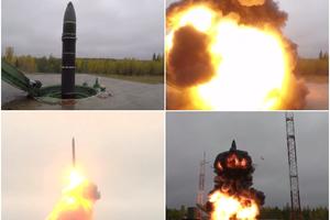 RUSIJA TESTIRALA ČUDOVIŠTE: Ovako je izgledalo lansiranje rakete dometa 11.000 kilometara! (VIDEO)