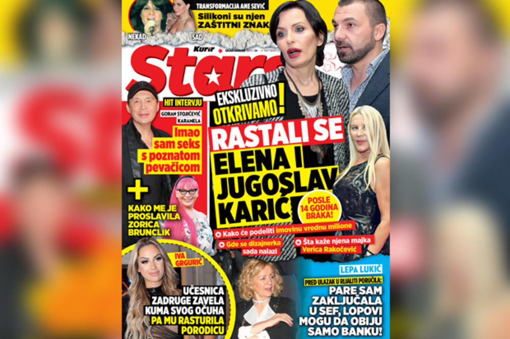 NOVI STARS EKSKLUZIVNO OTKRIVA: Rastali se Elena i Jugoslav Karić