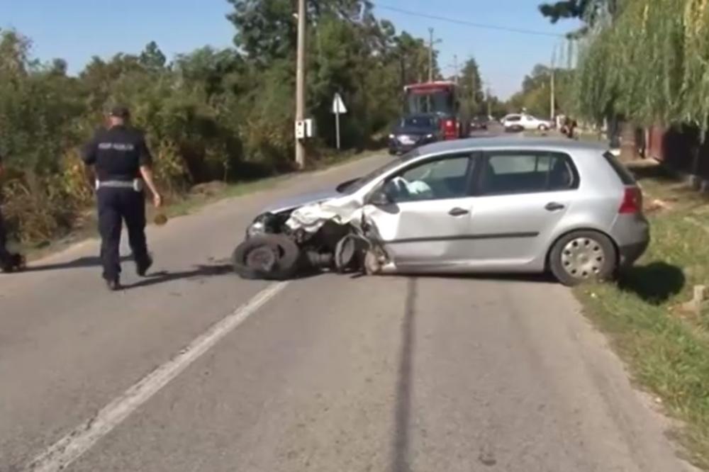 SAOBRAĆAJKA U MISLOĐINU: Automobil završio u kanalu, teško povređen muškarac (VIDEO)