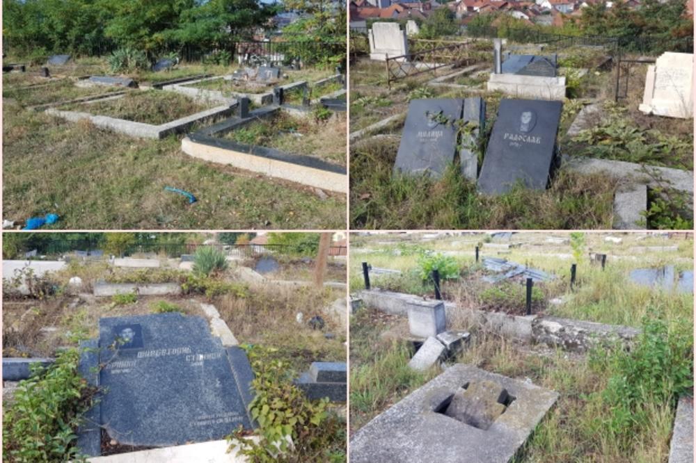 I KAMEN DA ZAPLAČE NA ZADUŠNICE: Tuga do neba na groblju u južnoj Mitrovici, spomenici porušeni, grobovi pootvarani