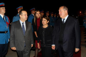 ISPRATIO GA SRPSKI ŠEF DIPLOMATIJE: Predsednik Jermenije Sarkisijan završio posetu Srbiji