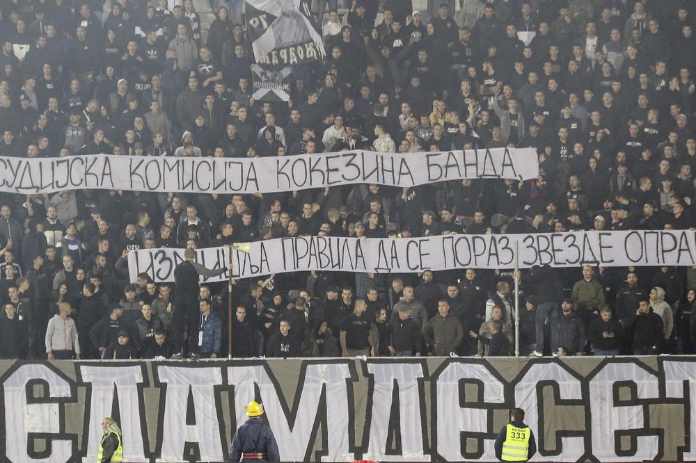 GROBARI OPET PROZIVALI SLAVIŠU KOKEZU: Zbog ove poruke navijača Partizana upućenoj predsedniku FSS utakmica je bila prekinuta