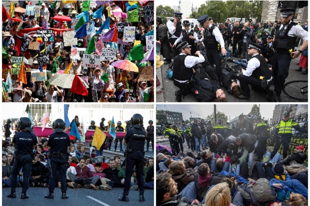 CEO SVET SE ZAPALIO I POBUNIO! Žestoki protesti klimatskih aktivista u Londonu, Amsterdamu i još 60 gradova sveta! U Berlinu kampuju Angeli Merkel ispod prozora! (VIDEO)