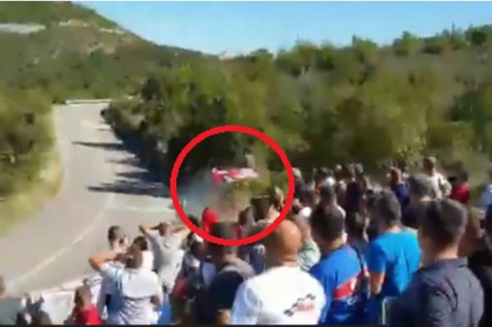 ZA DLAKU IZBEGNUTA TRAGEDIJA! Jeziva nesreća na brdskoj trci u Dubrovniku: Gledaoci se hvatali za glavu! (VIDEO)