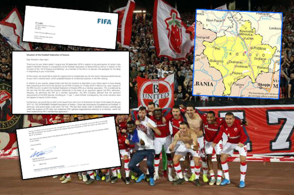 GOSPODO IZ FS TZV. KOSOVA, EVO I DOKAZA! Ovo je pismo koje je FIFA poslala predsedniku ove organizacije, a za koje Albanci tvrde DA NIKADA NIJE STIGLO! ŠTA ĆEMO SADA!? (FOTO)