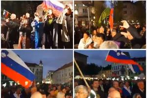 HILJADE LJUDI PROTESTOVALE U LJUBLJANI: Spasimo Sloveniju od ove vlade! Šarec, daj ostavku! (VIDEO)