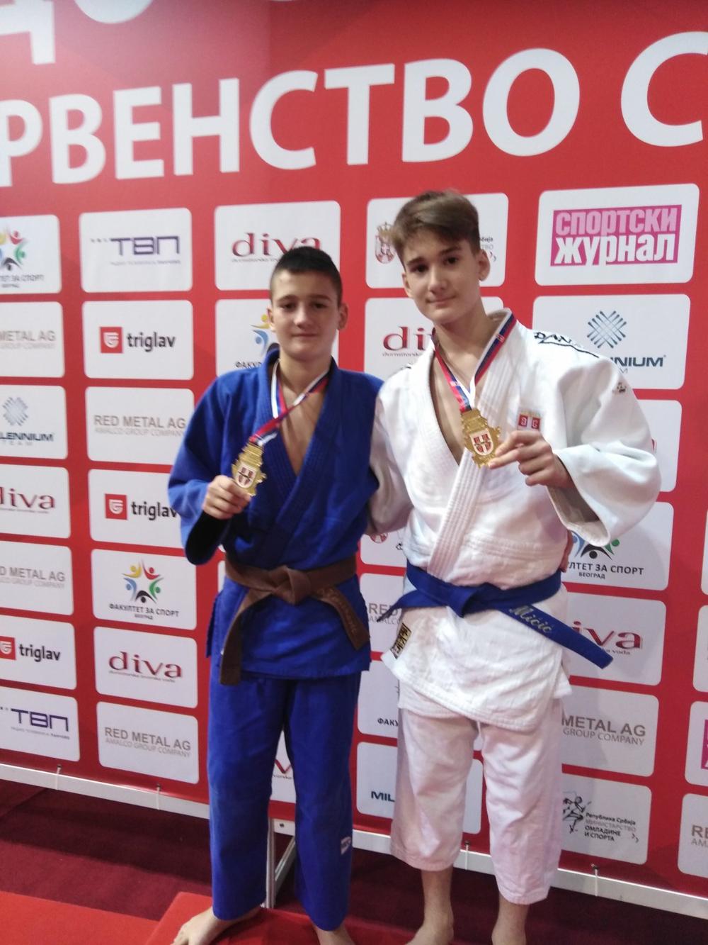 Bogdan Veličković (Partizan) i Jovan Mićić (Džuns), prvaci Srbije u kategorijama do 55 i 66 kg