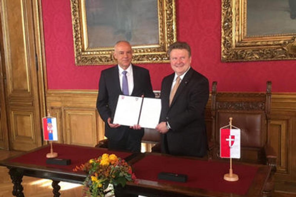 Radojičić sa gradonačelnikom Beča potpisao Sporazum o saradnji Beograda i Beča