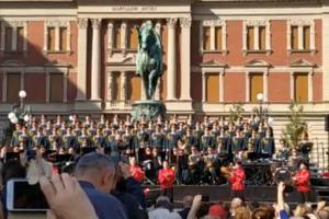RUSKI VOJNI ANSAMBL U ČAST OSLOBOĐENJA BEOGRADA! Aleksandrov održao SVEČANI koncert na Trgu Republike, građani ODUŠEVLJENI! (VIDEO)