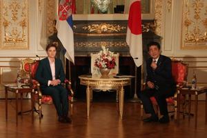 SRBIJA NAJVAŽNIJI PARTNER JAPANA NA ZAPADNOM BALKANU! Brnabić sa japanskim premijerom: Odnosi dve zemlje bolji nego ikad (FOTO)