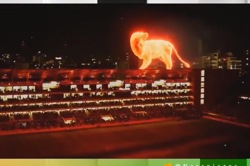 LAV SE VRATIO KUĆI: Pogledajte spektakularnu hologramsku projekciju kojom je Estudijantes obeležio povratak na svoj stadion! (VIDEO)