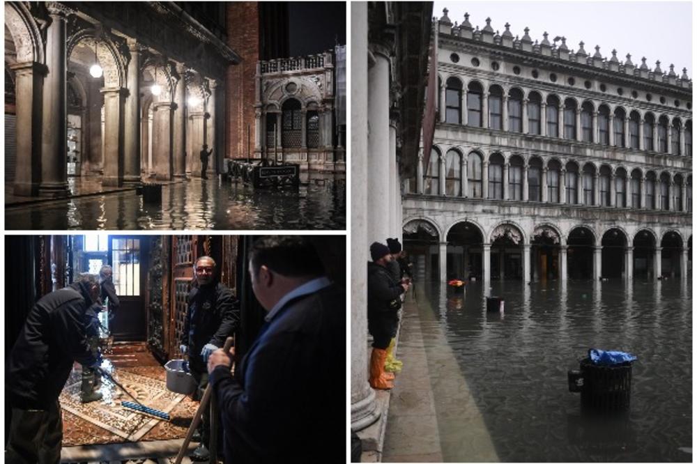 STRAVIČNE POPLAVE U VENECIJI: Bazilika Svetog Marka poplavljena šesti put u 1.200 godina! Situacija je dramatična, biće proglašeno stanje katastrofe (FOTO, VIDEO)