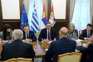 INTEGRACIJA U EU GARANCIJA STABILNOSTI REGIONA: Vučić sa ministrom spoljnih poslova Grčke (FOTO)