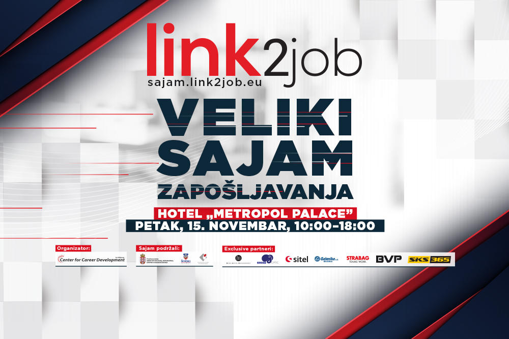 DANAS JE DAN ZA NOVI POSAO: Dođite na najveći LINK2job sajam zapošljavanja koji se održava u hotelu „Metropol Palace”