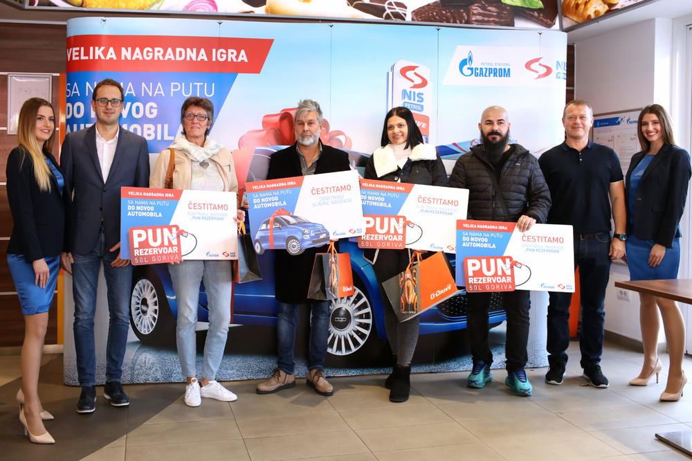 Dobitnici prvog kola nagradne igre „Sa nama na putu do novog automobila“ kompanije NIS