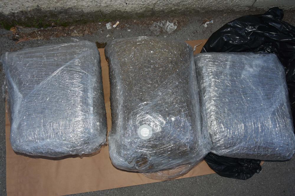 AKCIJA POLICIJE NA BORSKOM JEZERU: Kod klinca od 17 godina pronađena 3 paketa od po kilogram marihuane