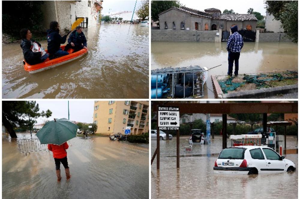 NEVREME I DALJE HARA PO ITALIJI I FRANCUSKOJ: Troje poginulo u poplavama, deo auto-puta odnelo klizište (FOTO, VIDEO)