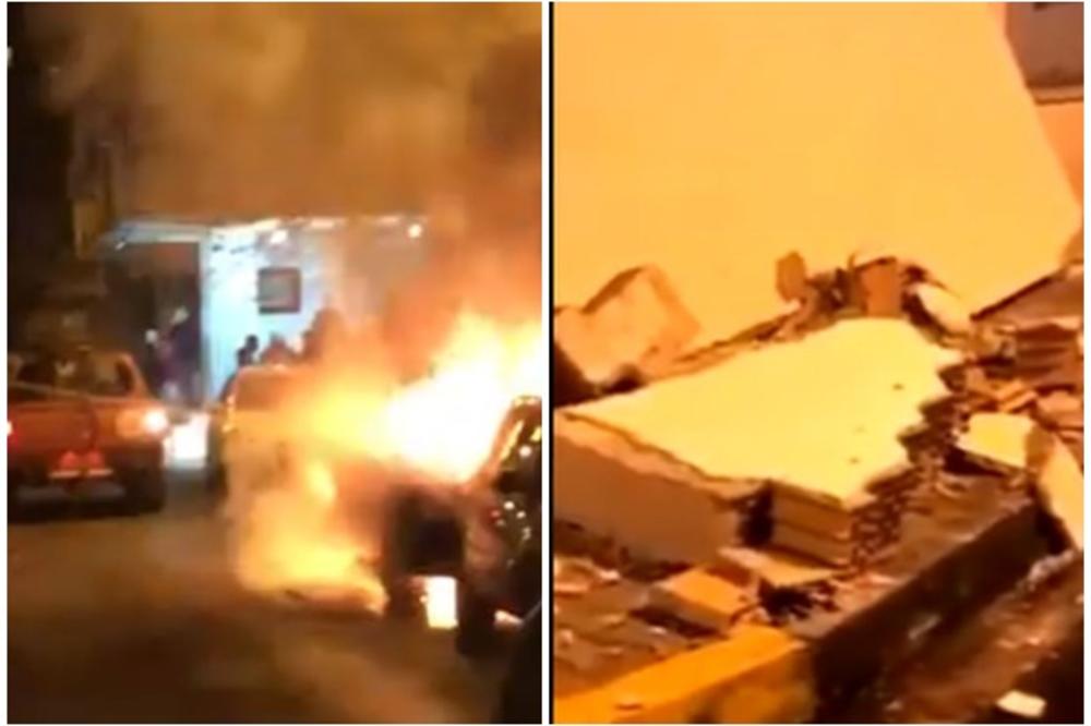 DRAMATIČNI PRIZORI IZ ALBANIJE: Gradovi u ruševinama posle zemljotresa, gore automobili, broje se mrtvi i povređeni!