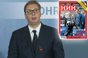 NIN BEZ FOTOGRAFIJE NA NASLOVNOJ STRANI: Povučena skandalozna slika s puškom uperenom u predsednikom Srbije
