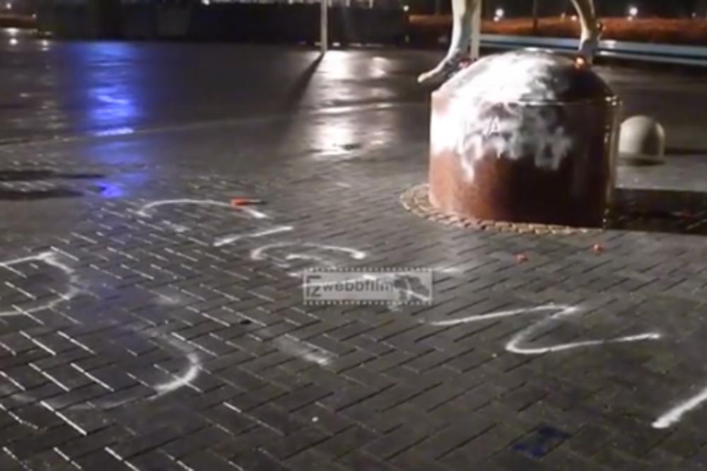 OVO VEĆ PREVAZILAZI SVE GRANICE: Ispred statue Zlatana Ibrahimovića osvanula  MORBIDNA poruka