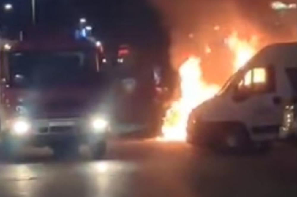 SKUPOCENI MERCEDES IZGOREO U ZAGREBU: Pojavio se snimak vatrene stihije, a evo kako su se vatrogasci borili! (VIDEO)