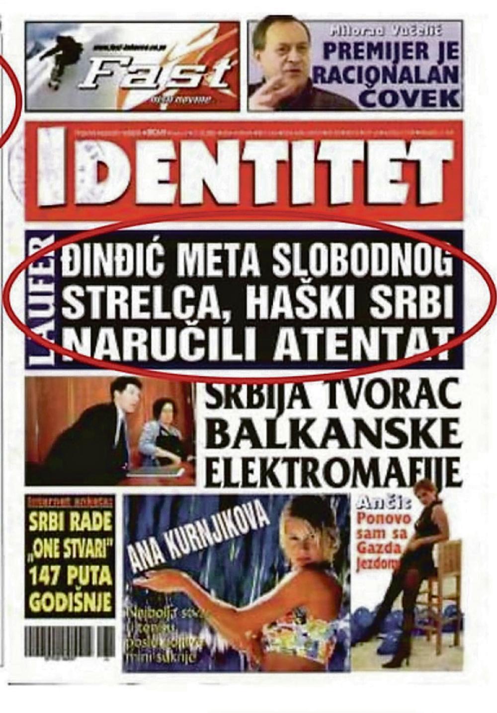naslovna, Zoran Đinđić