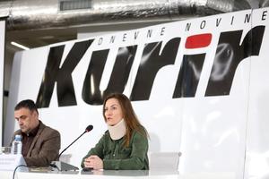 KONFERENCIJA ZA NOVINARE AMG! Novinarka Kurira: PRETUKLI su me! Mislili su da ih snimam, pa PRETILI MOJOJ DECI! KURIR TV