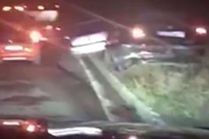 PRVI SNIMAK KARAMBOLA NA OBRENOVAČKOM PUTU: Automobil se zabio u šleper, ima povređenih, kolone kilometarske