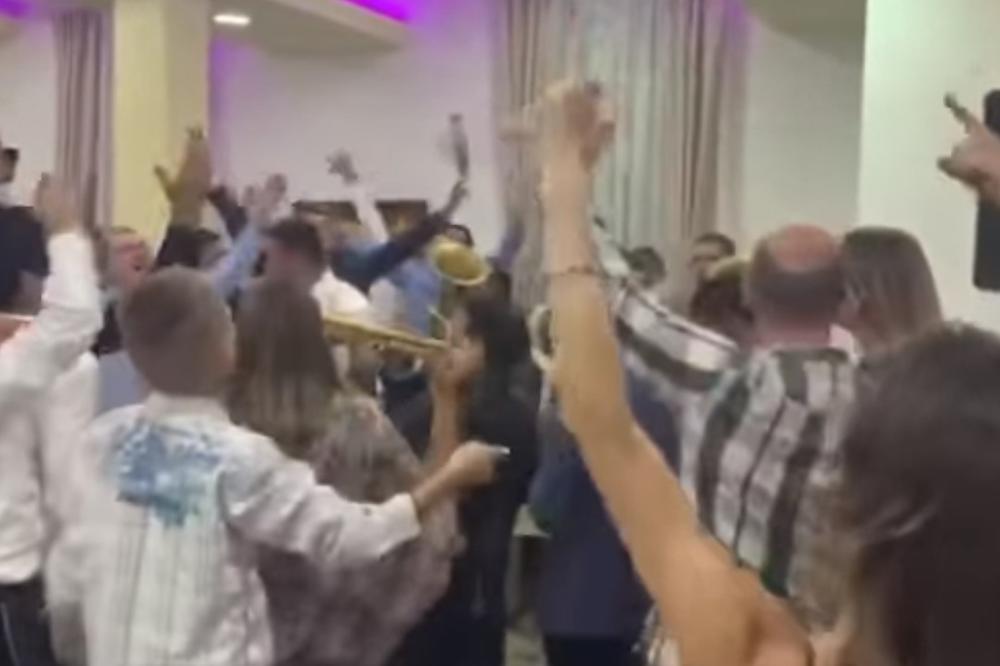 KAD SE DARKO ŽENI, SRPSTVO SE VESELI: Hit video! Pogledajte šta se pevalo na svadbi u Crnoj Gori