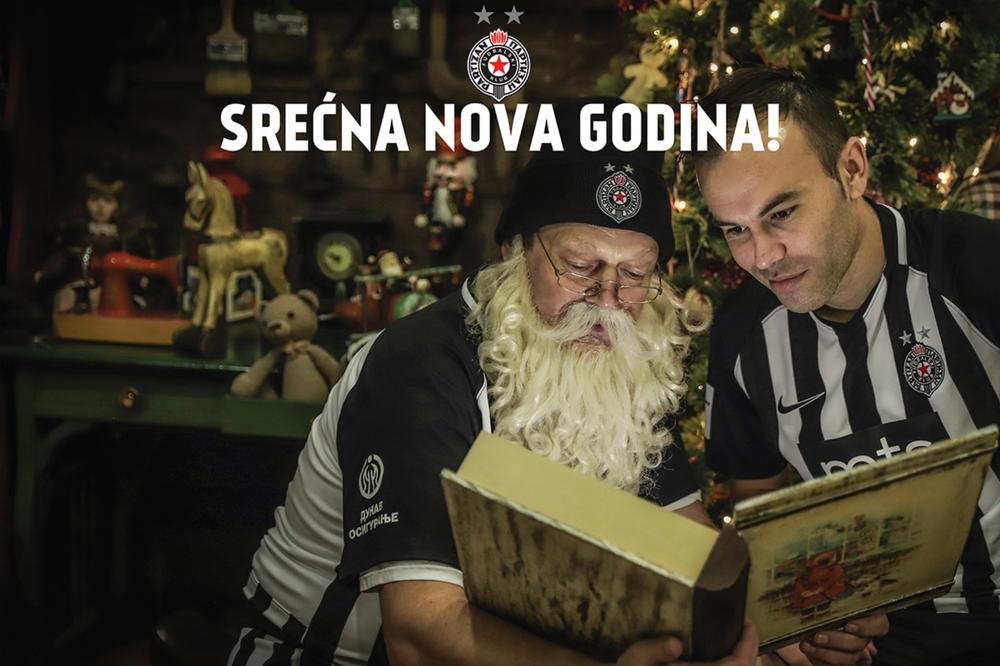 PRESLATKO! Fudbaleri Partizana čestitali NOVU GODINU svim sugrađanima i navijačima! VIDEO