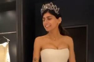 UDALA SE MIA KALIFA?! Objavila video u venčanici, a niko ne može da skine pogled sa OVOG DETALJA (VIDEO)