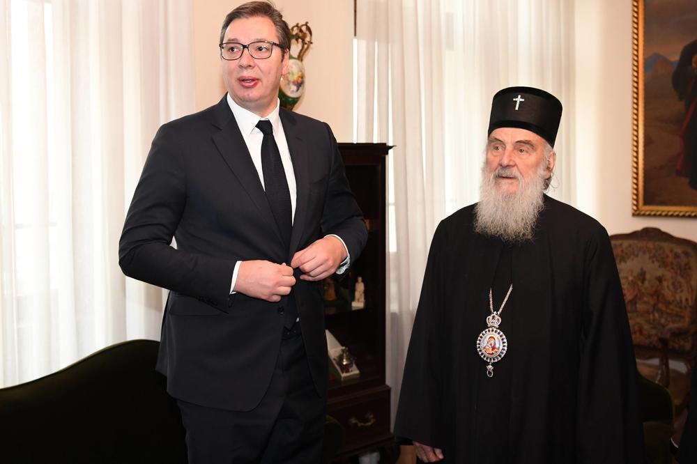 ZAVRŠEN SASTANAK U PATRIJARŠIJI: Vučić razgovarao s patrijarhom oko pola sata