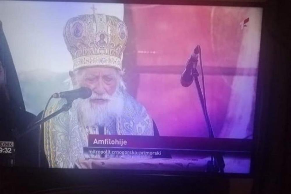 KAKAV ISPAD NA DRŽAVNOJ CRNOGORSKOJ TELEVIZIJI! Pustili lažnog Amfilohija, i to na Badnje veče! (FOTO)