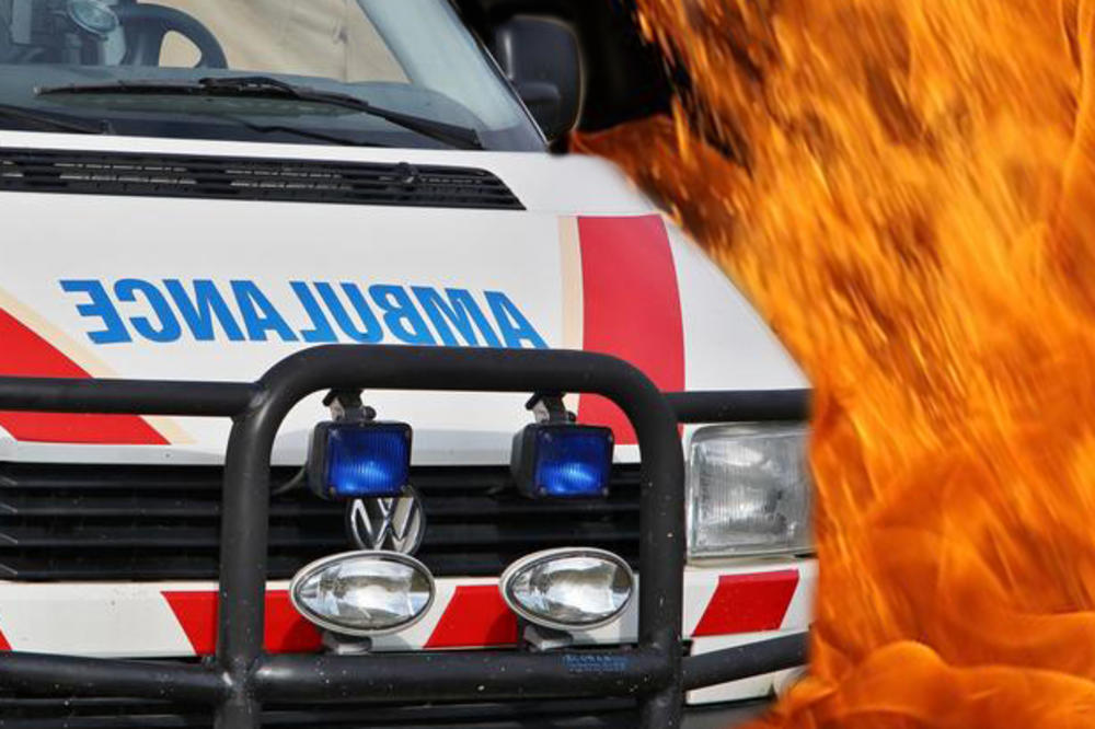 UDES NA AUTO-PUTU KOD ŠIMANOVACA: Sudar dva vozila, jedan automobil se zapalio (VIDEO)