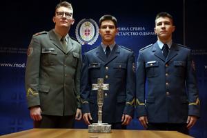TRI SINA, TRI VOJNIKA: Trojke Đorđe, Nikola i Aleksa postaju oficiri FOTO, VIDEO