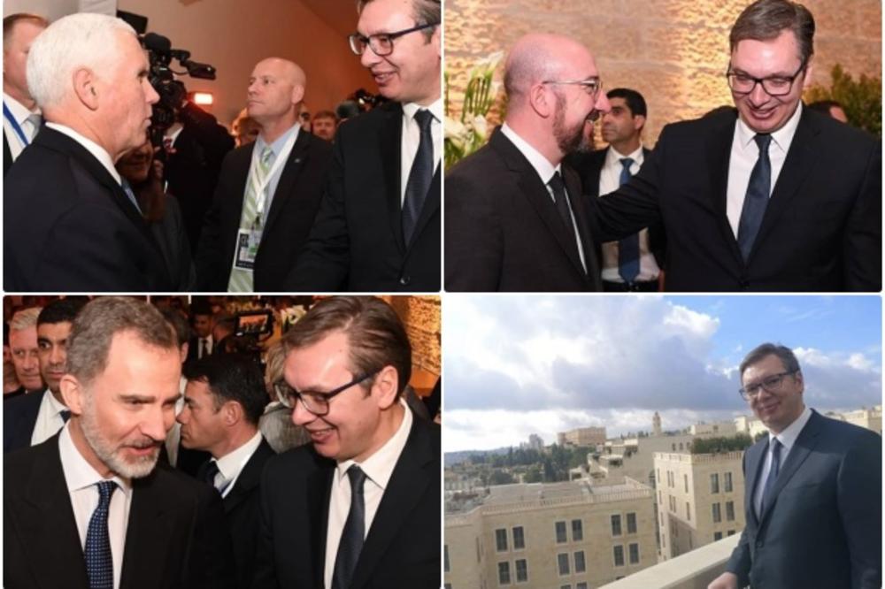 OD POTPREDSEDNIKA SAD DO ŠPANSKOG KRALJA: Vučić se sreo sa nizom državnika u Jerusalimu (FOTO)