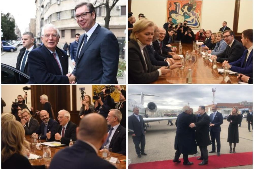 BOREL STIGAO U BEOGRAD, SRDAČNA DOBRODOŠLICA NA AERODROMU: Počeo sastanak sa predsednikom Vučićem (FOTO)