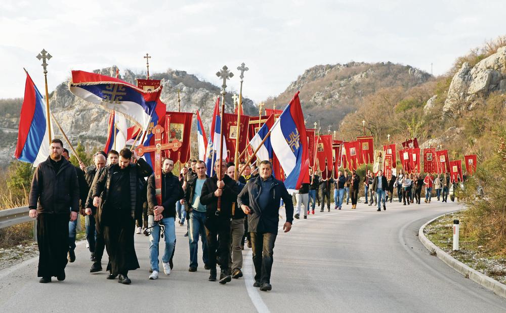 Veličanstveno... Protest protiv spornog zakona  o veroispovesti u Crnoj Gori