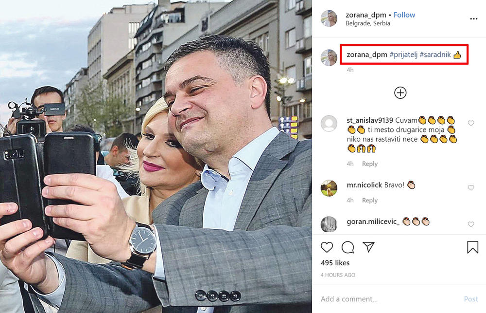 Likuje na Instagramu... Mihajlovićeva srećna zbog  oslobađanja Poledice