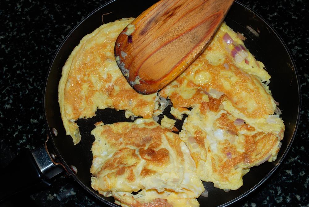 omlet, tiganj