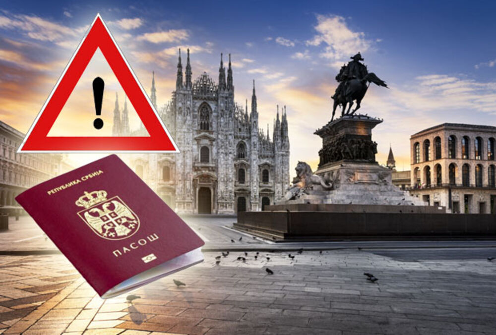 pasoš, Milano, upozorenje