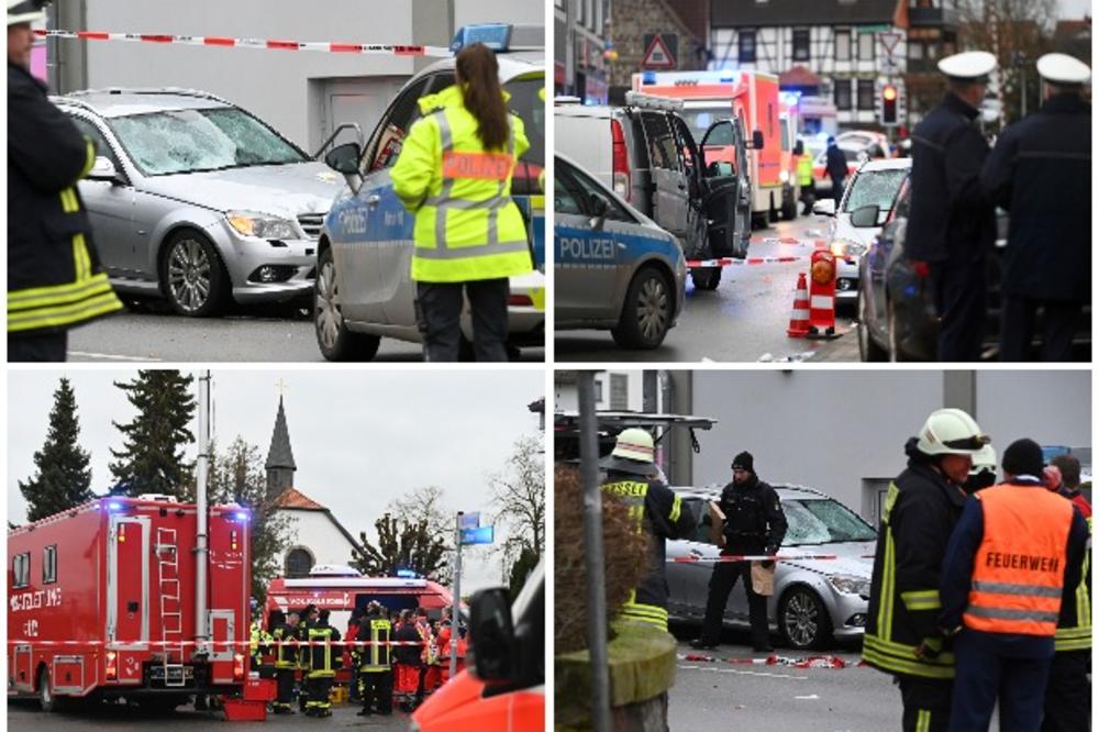 HOROR NA KARNEVALU U NEMAČKOJ: Mercedes uleteo u masu u Folksmarsenu, ciljao decu! 15 povređenih! (FOTO)