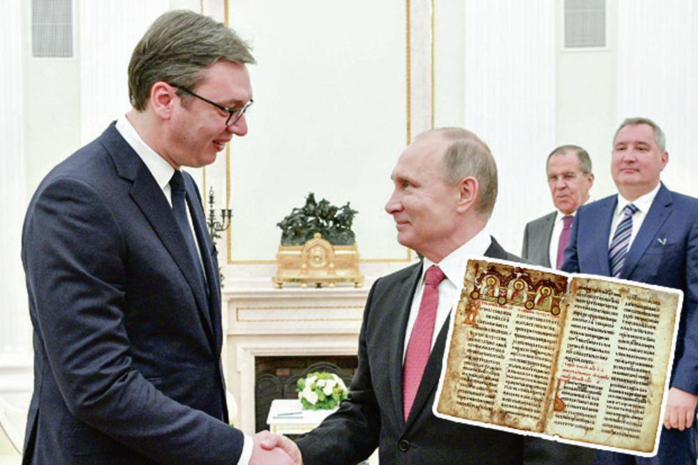 VREDAN POKLON SRBIJI: Putin preko Lavrova šalje stranu Miroslavljevog jevanđelja
