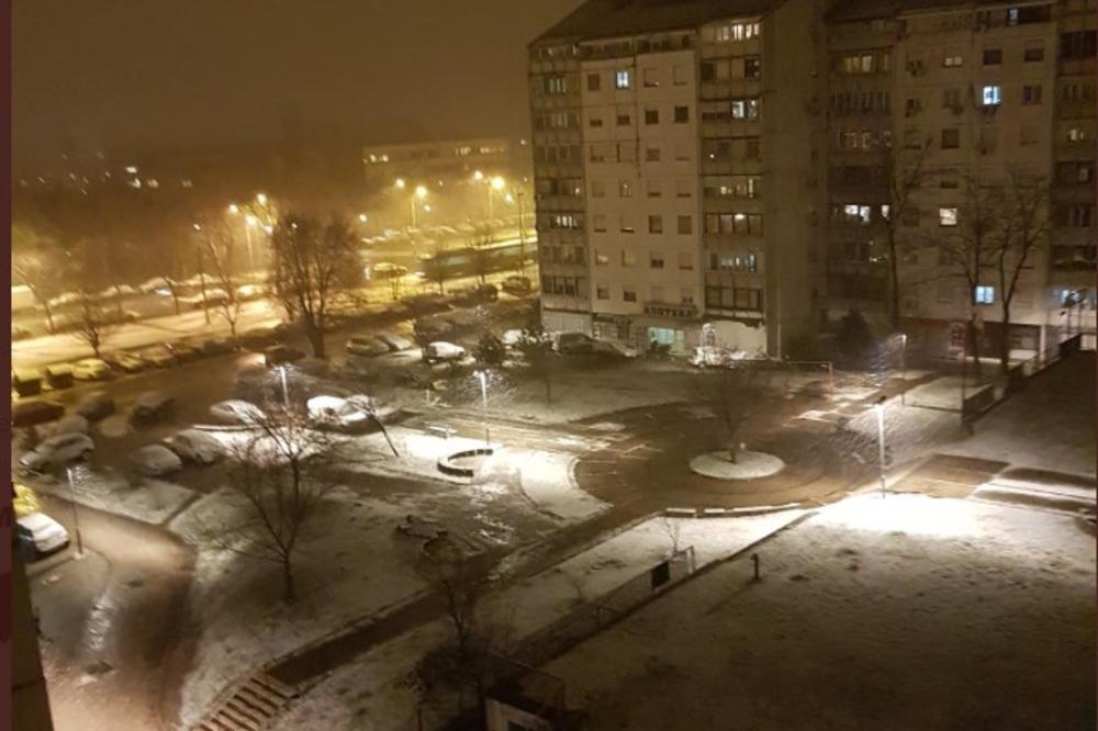 ČUDO U FEBRUARU: Posle prolećnog dana u Beogradu pada sneg! Temperatura naglo pala za više od 15 stepeni! TOTALNI OBRT