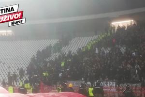 NEREDI PRED DERBI: Sukob navijača Partizana na južnoj tribini pred početak utakmice! KURIR TV