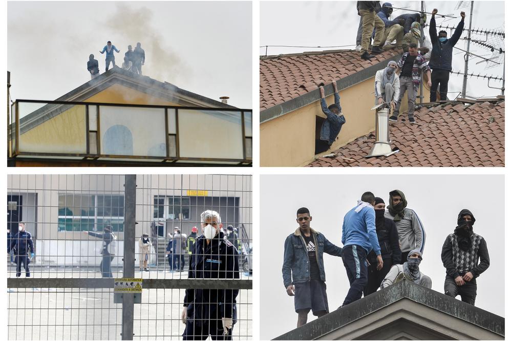 KORONAVIRUS IZGOVOR ZA POBUNU U ZATVORIMA U ITALIJI: Već 6 mrtvih! Zapalili ćelije, sa krovova traže slobodu! (VIDEO)